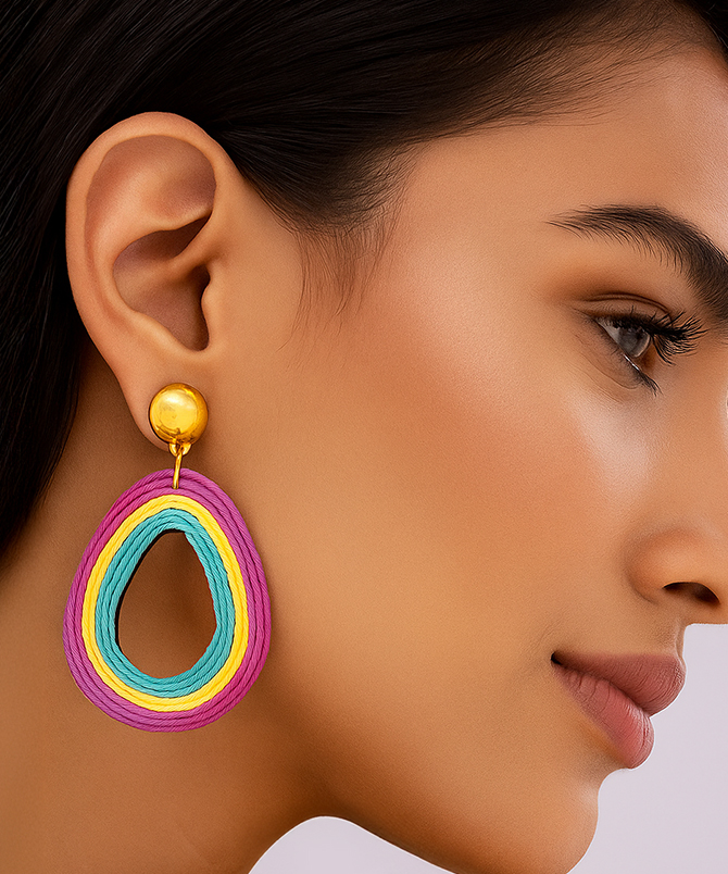 Fiesta Hoop Fashion Earrings