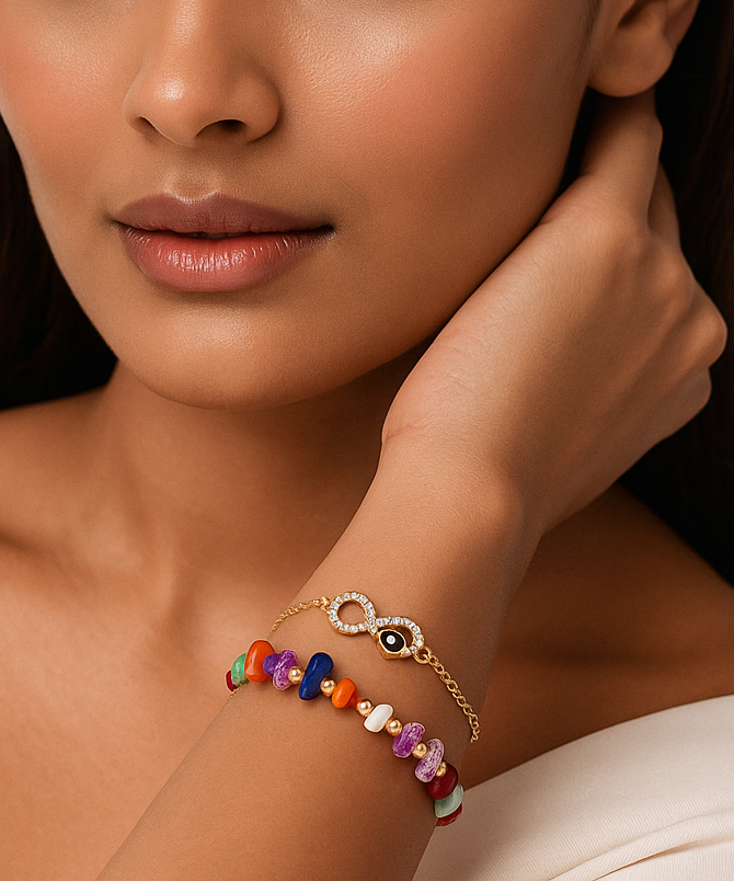 Infinity Spectrum Bracelet, Infinity Bracelet, Fashion Jewellery