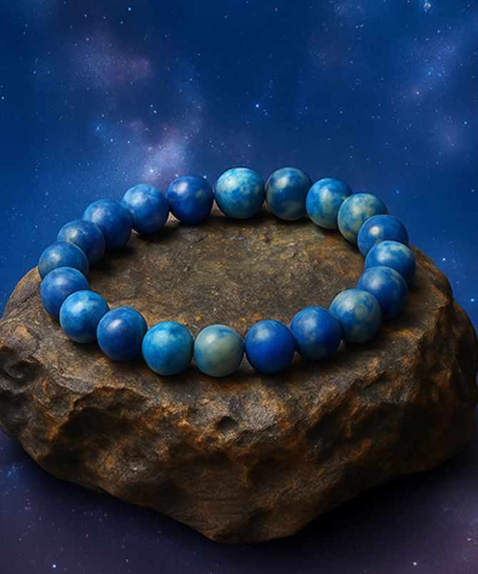 Men’s Genuine Lapis Lazuli Bracelet