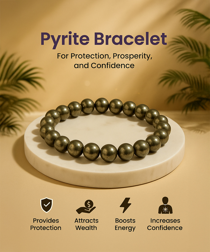 Pyrite Bracelet, pyrite stone bracelet, original pyrite bracelet, men's pyrite bracelet, pyrite bracelet for money