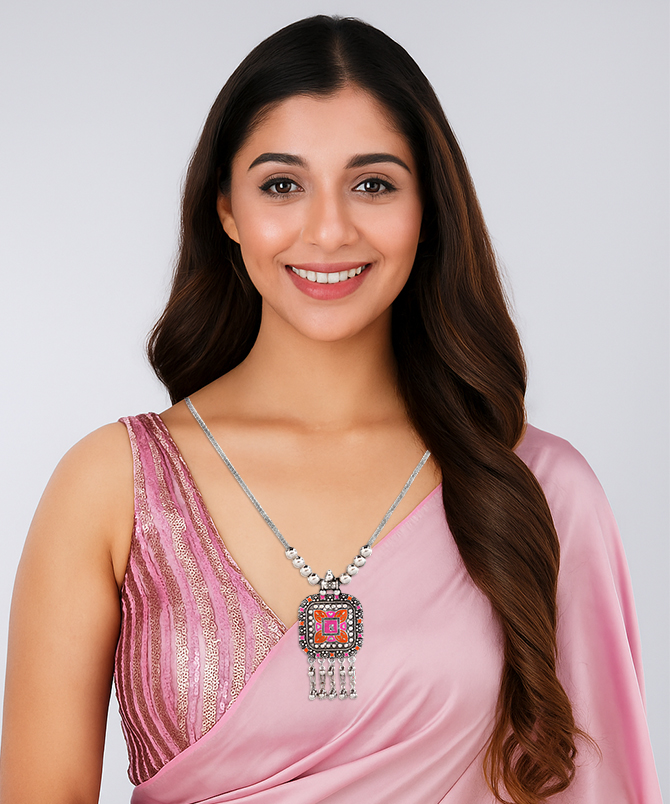 Pink Statement Necklace, Fashion Necklace, Fashion Jewellery