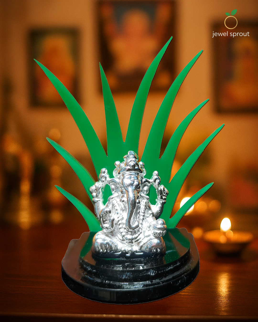Pure Silver Ganesh Idol for Gift